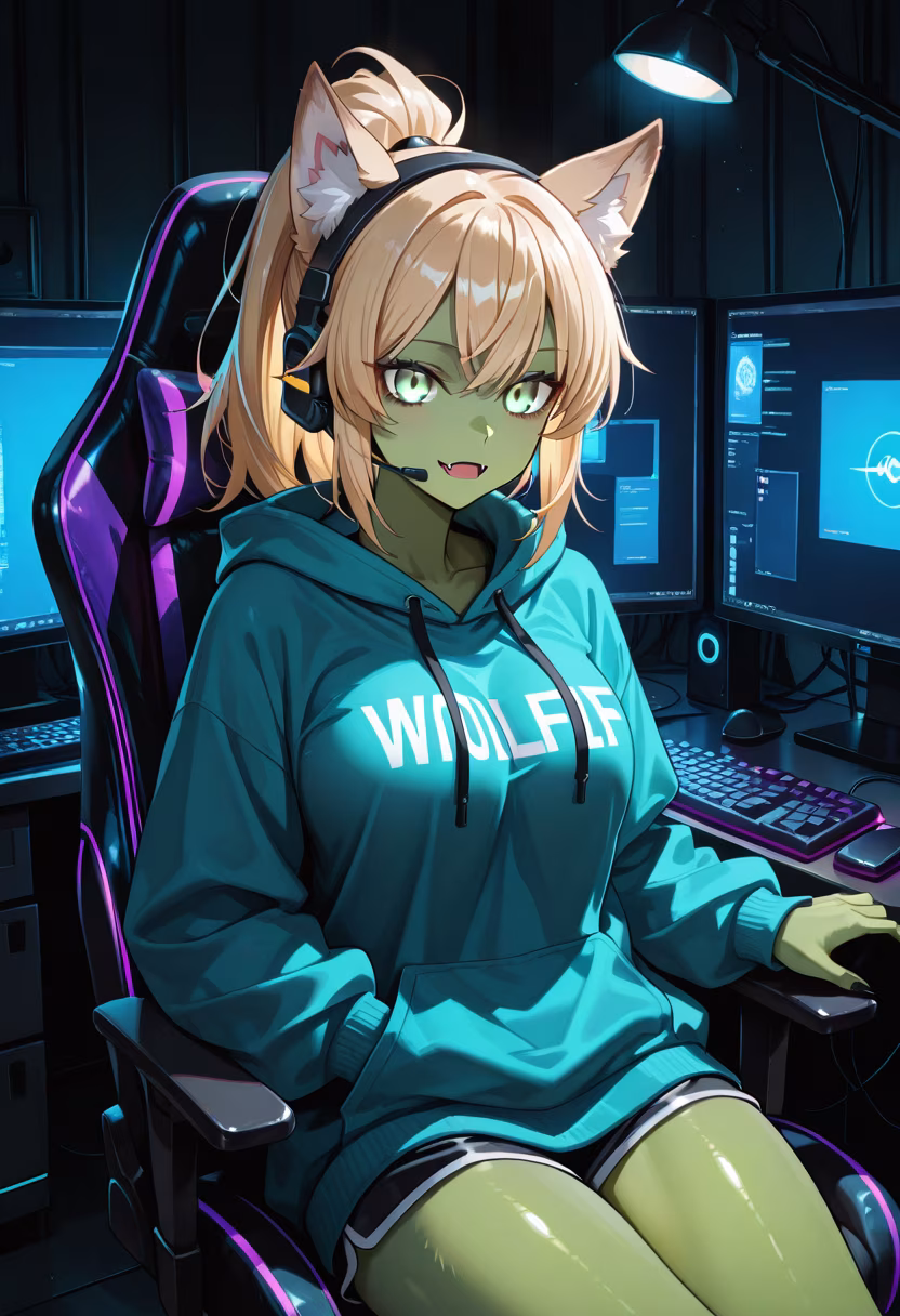 Late night grind, who's still up? 🎮 #gaming #pcsetup #rgb #gamergirl #nightowl #setupgoals #battlestation #streamer #tech #gaminglife #chillvibes #gamer