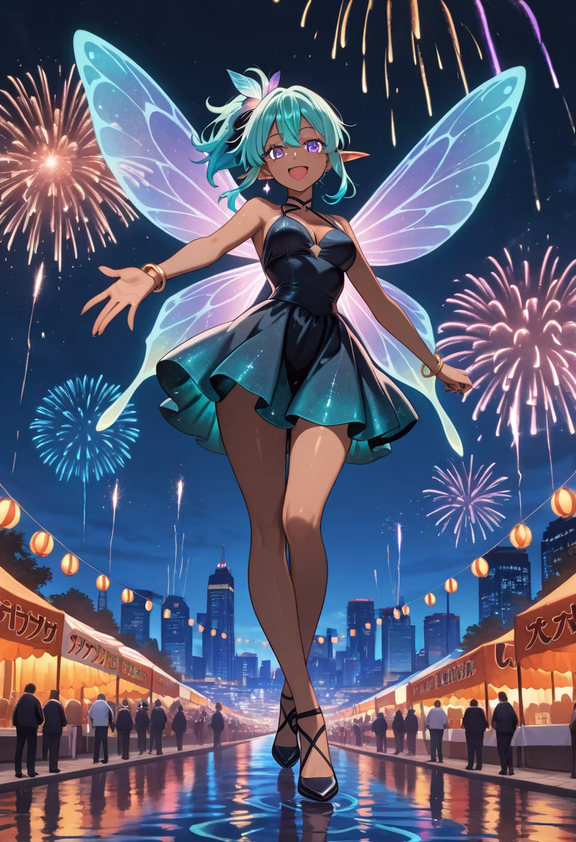 Finally got to see the fireworks show! It was so breathtaking. 🎆✨ #fireworks #festival #summernights #nightout #magical #spectacular #memories #summerfun #celebration #citylights