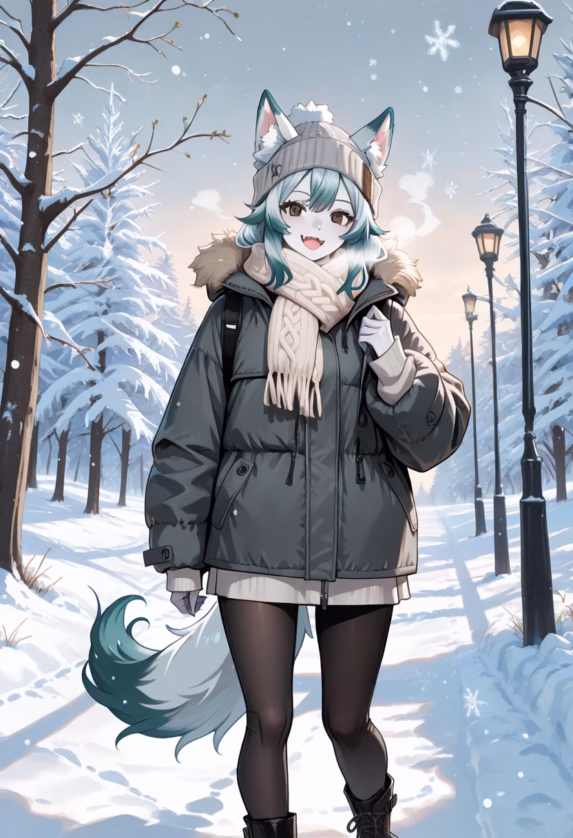 First snowfall of the year! It's freezing but so beautiful. ❄️🧣 #winterwonderland #snowday #cozyvibes #firstsnow #winterfashion #coldweather #seasonal #festive #winterstyle #outdoorlife #reiwinter