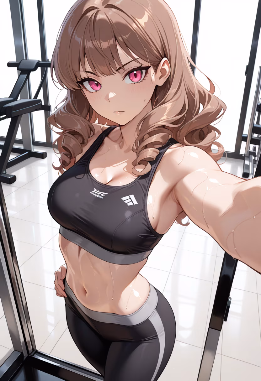 Tough workout today... but I'm definitely not doing this just to look good for you guys! Hmph. 💪💦 #gymlife #fitnessmotivation #workout #gymselfie #sweat #fitfam #healthylifestyle #training #postworkout #gymgirl #gains #discipline