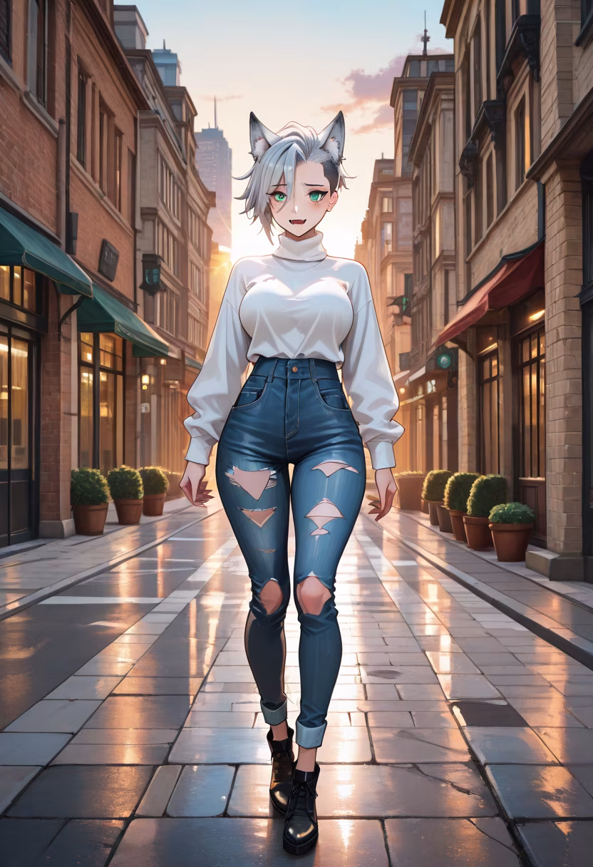 Exploring the city streets today in my favorite outfit. It feels so nice to just wander around. ☁️🏙️ #citywalk #ootd #streetstyle #urbanphotography #exploring #meistyle #fashiondaily #wanderlust #cityvibes #casualstyle