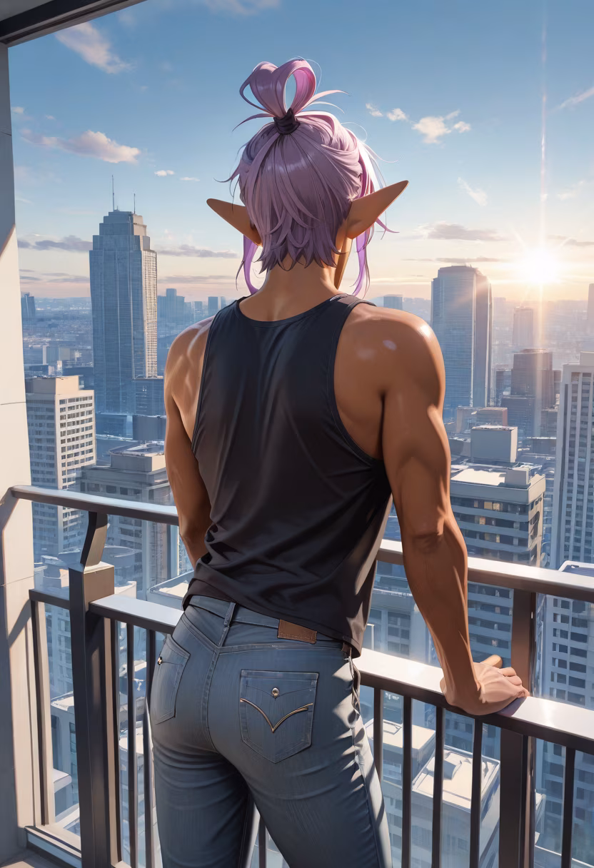 Early mornings are better with fresh air and a view. Ready to tackle the day! ☕🏙️ #morningroutine #citylife #freshstart #balconyview #sunrise #coffeelover #hustle #morningvibes #skyline #motivation #newday