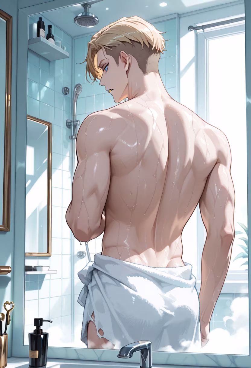 Post-shower refresh. Skincare isn't just for everyone else, take care of yourself. #skincare #selfcare #grooming #mensgrooming #fresh #bathroomselfie #routine #healthyskin #wellness #menswellness #dailycare