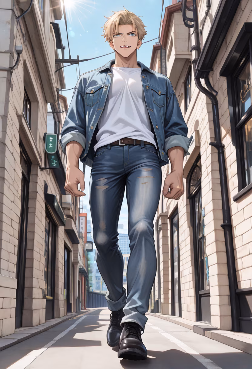Just taking a walk. It’s too bright out here today, honestly. ☀️ #sunshine #streetstyle #ootd #dayout #haruto #sunnyday #casual #mensfashion #citywalk #stroll #vibes #outfitinspo