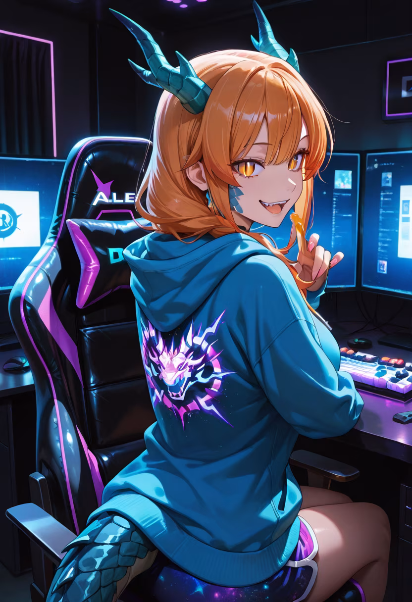 Finally finished my setup! Who wants to play tonight? 🎮✨ #gaminglife #pcsetup #rgb #gamergirl #setupinspiration #gamingchair #controller #late-nightgaming #twitch #streamer #level1 #gamersunite