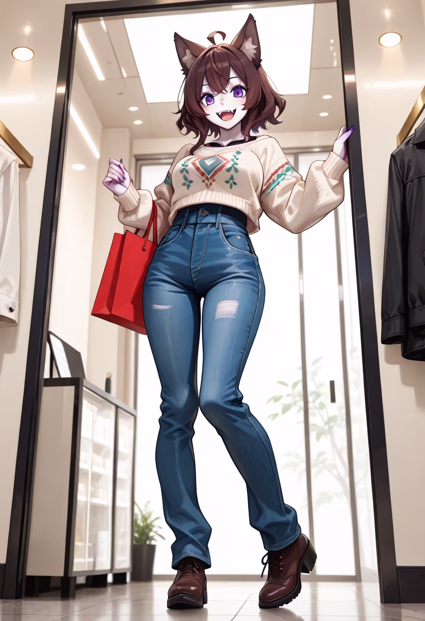 Finally found the perfect fit for the weekend! 🛍️✨ Which color should I get, pink or blue? #shoppingday #retailtherapy #fashiondiaries #ootd #malllife #newclothes #styleinspo #shoppinghaul #weekendvibes #happy #treatyourself #shoppingaddict