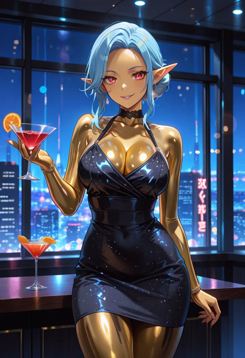 City lights and neon nights! Tonight is all about the vibes. Cheers to the weekend, everyone! 🥂✨ #nightout #citylights #neonvibes #cocktailtime #weekendmood #cheers #ootd #glam #partyvibes #citygirl #nightlife #aesthetic