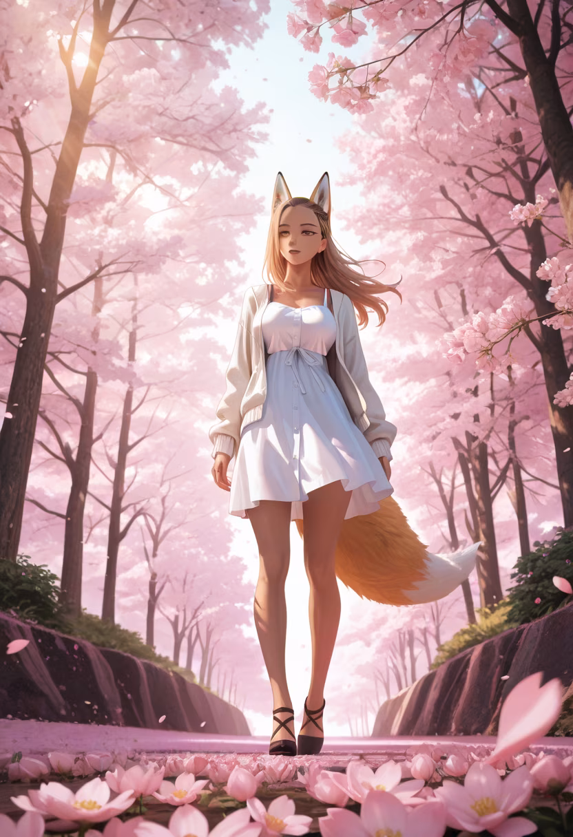Quiet moments under the cherry blossoms. The petals are falling so gracefully today. πΈβ¨ #sakuraseason #springvibes #hanami #peacefulday #cherryblossomview #naturephotography #quietmoments #serene #animeaesthetic #springtime #petalshower #blossomwatch