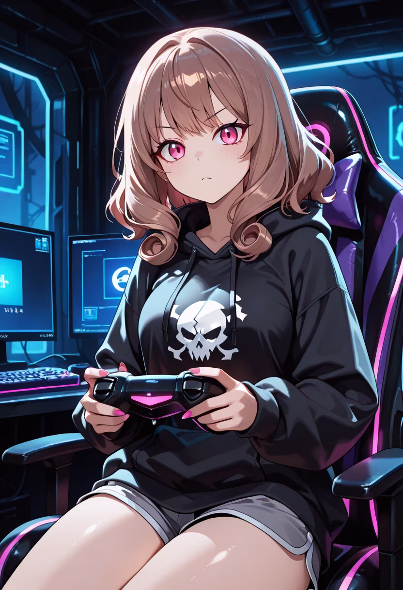 Finally finished the grind! Don't think this means I actually like playing with you guys, just needed the win. 🎮✨ #gaming #gamergirl #pcsetup #rgb #tsundere #gaminglife #controller #twitchstreamer #nightshift #winning #gamingcommunity #setupgoals
