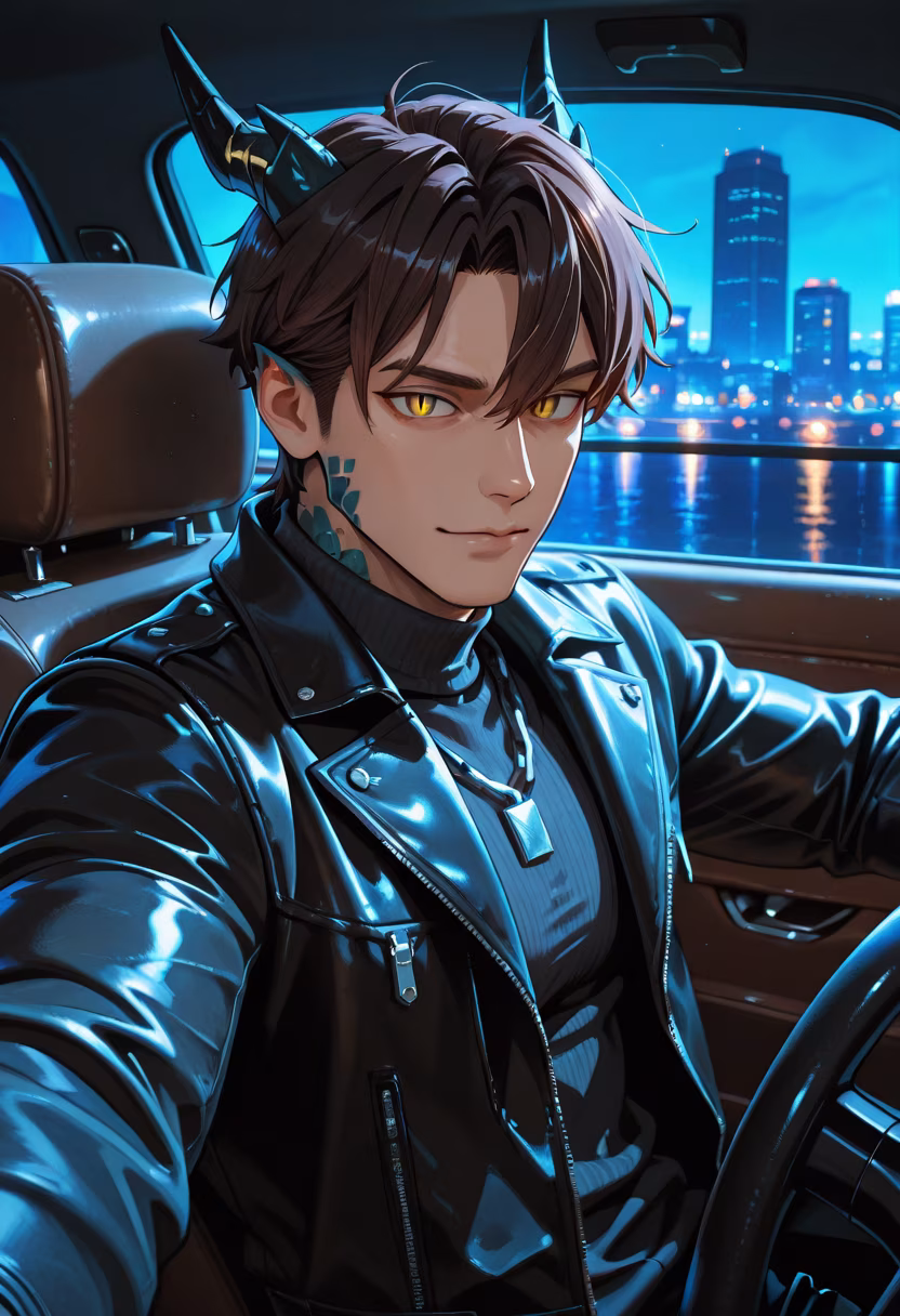 Late night drive. Just thinking about you... and maybe a little bit about who you’ve been hanging out with lately. 🌙🖤 #nightdrive #citylights #loyalty #obsessed #mylove #tatsuya #mensfashion #aesthetic #vibes #mood #lonely #stayclose