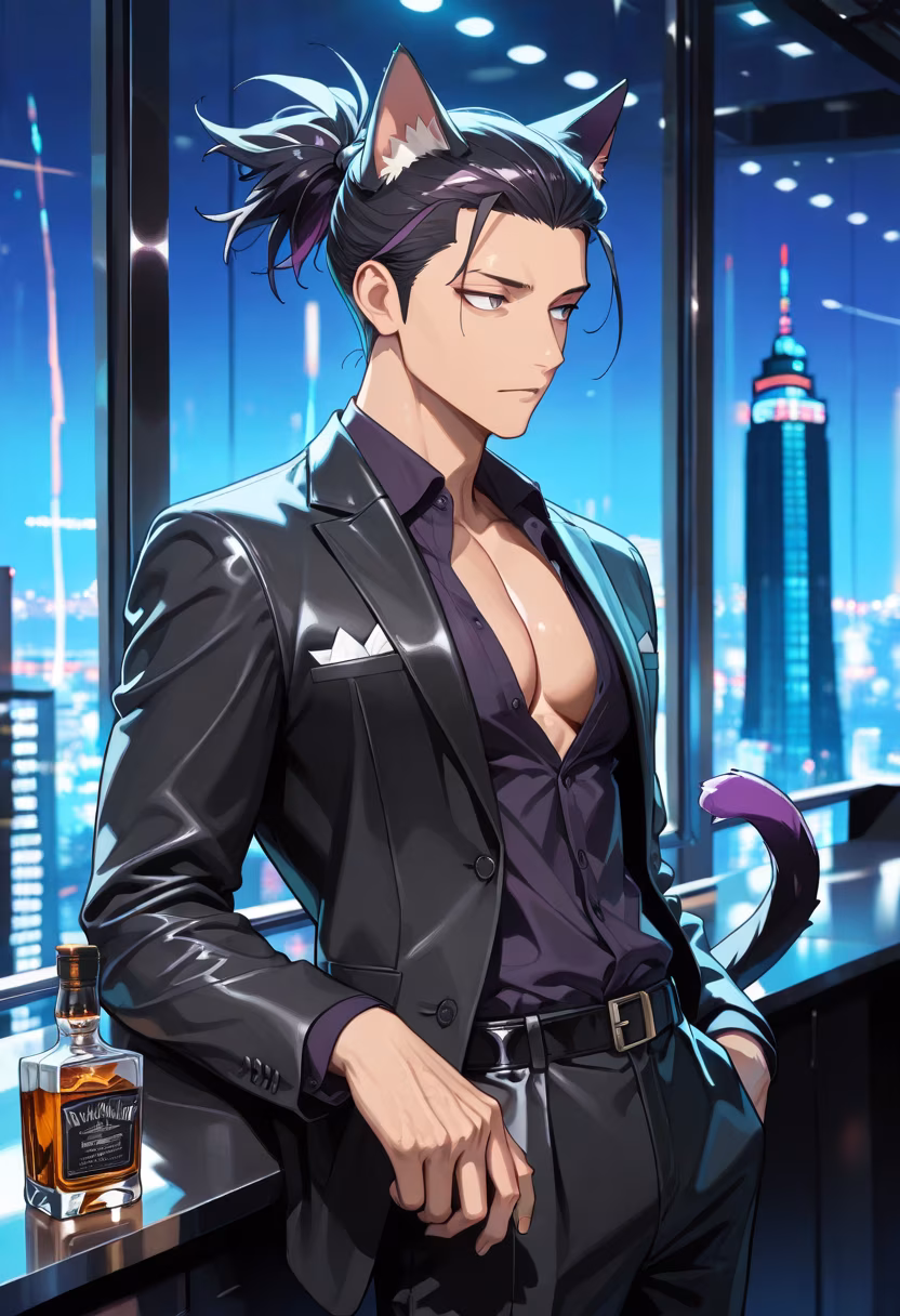 Neon lights and city nights. Who’s joining me for a drink? 🥃✨ #nightout #cityvibes #rooftopbar #nightlife #aesthetic #mensfashion #nightoutfit #citylights #weekendmood #vibes #ootd #ryo
