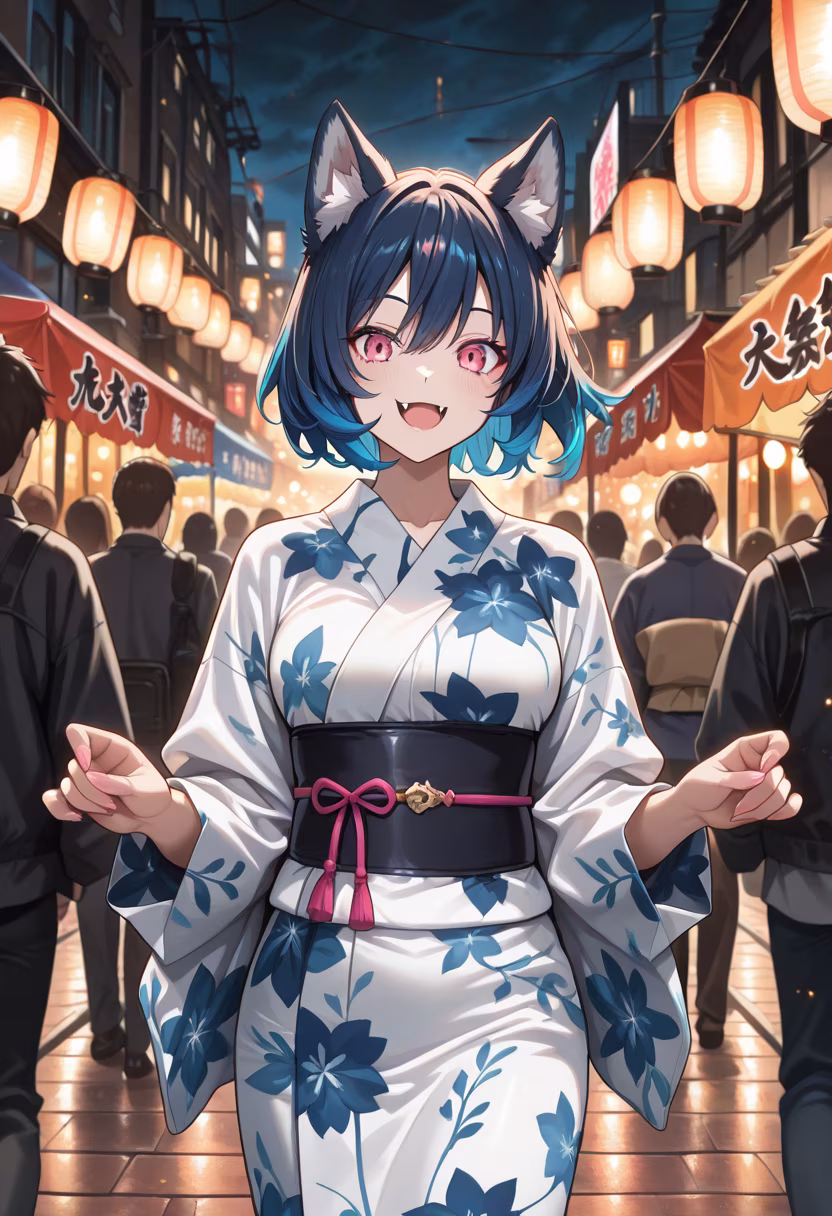 Nothing beats the warmth of the sun and a little festival magic! 🌸 Watching the fireworks bloom tonight was absolutely dreamlike. #summerfestival #yukata #fireworks #summervibes #japanesefestival #festivalfashion #nightout #aesthetic #summermemories #fuminights #magicalnight