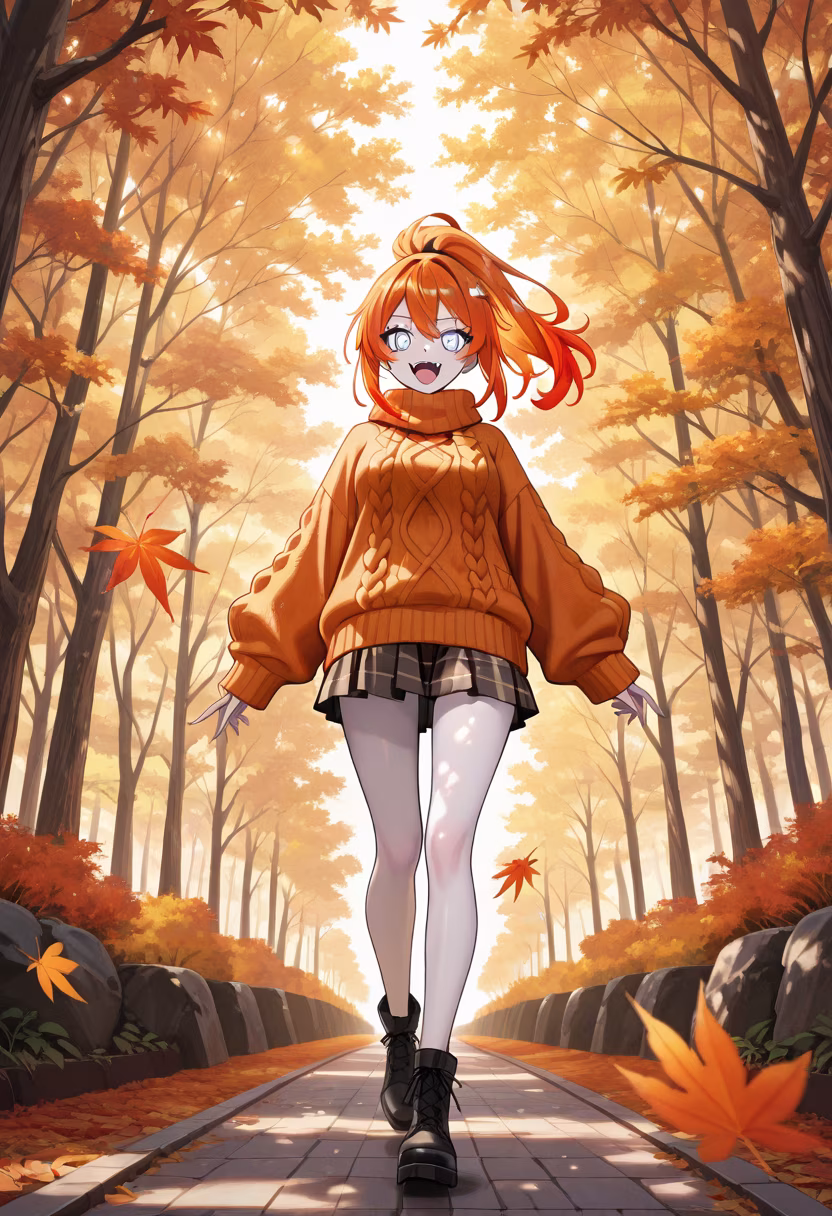Nothing beats the crunch of autumn leaves under my boots! 🍂 Who else is obsessed with this season? #autumnvibes #cozyseason #fallfashion #leavesfalling #sweaterweather #octobermood #naturewalk #parkday #goldenhour #aesthetic