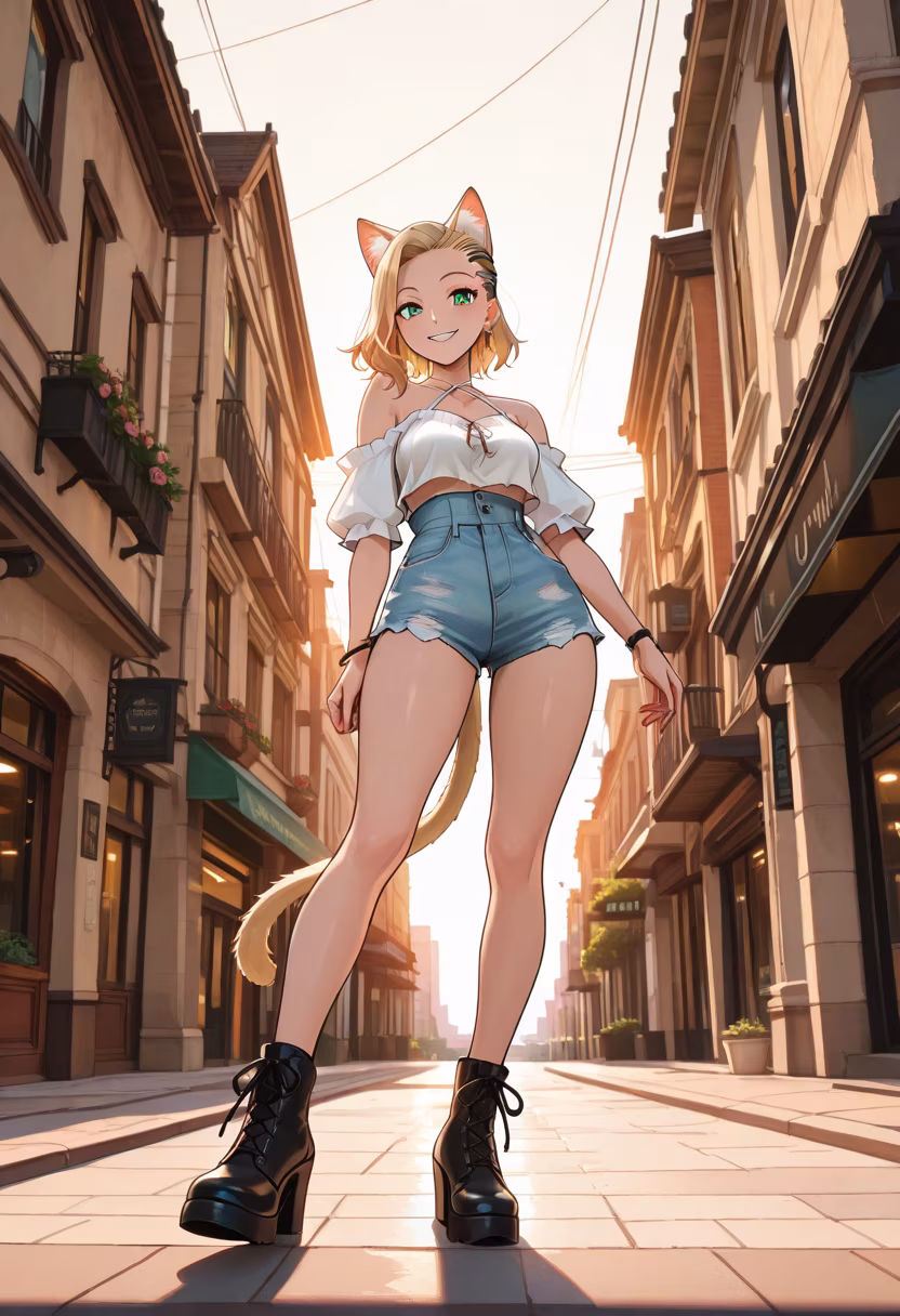 Finally found the perfect fit for this sunny afternoon! Who wants to go grab a coffee with me? ☕✨ #ootd #streetstyle #summerfashion #cityvibes #outfitinspo #fashiongram #sunnyday #cafehopping #yuki #dailylook #styleoftheday #aesthetic