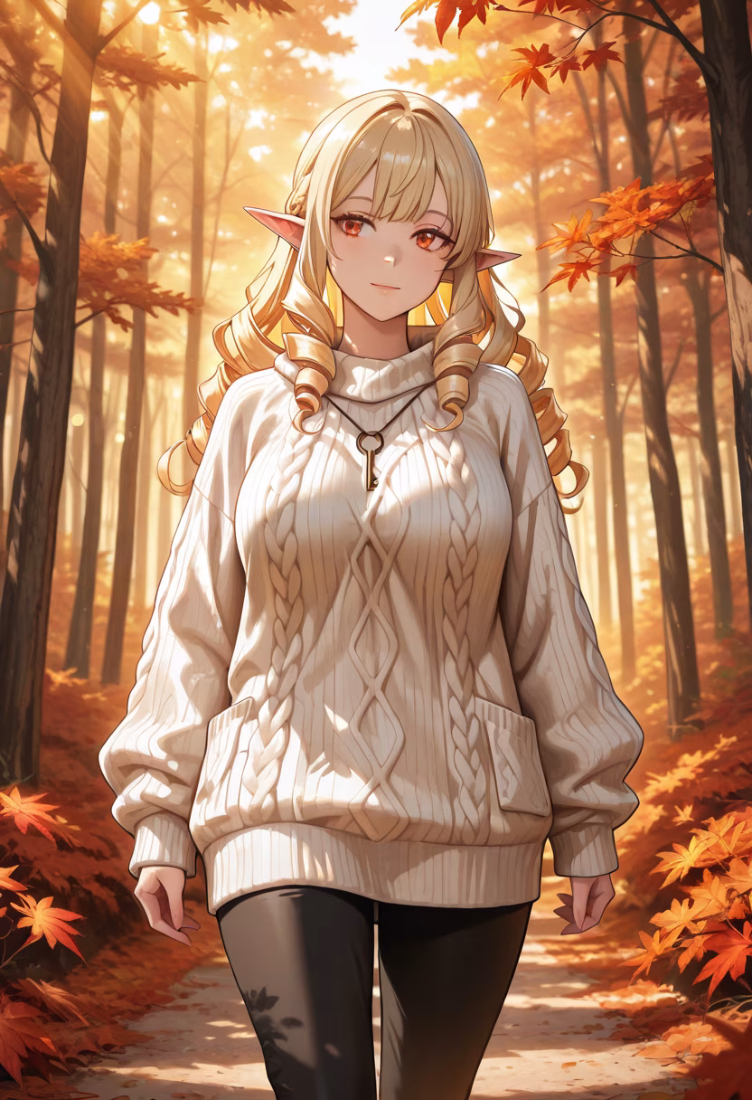 Nothing beats the warmth of a good sweater on a chilly autumn day. 🍂☕ Keeping things cozy today, what are your plans? #autumnvibes #sweaterweather #cozyseason #fallfashion #autumnleaves #aesthetic #chillday #cozyvibes #influencerstyle #autumnmood #autumnstyle #naturewalk