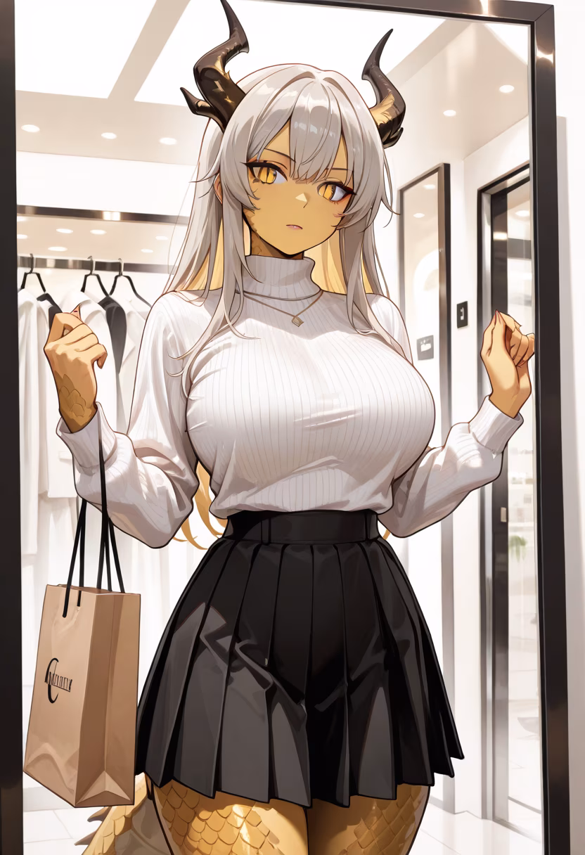 Finally treated myself to some new outfits today! Don't get used to it, I'm not doing this for you. #shopping #newclothes #retailtherapy #mallvibes #fashion #ootd #style #aesthetic #shoppingday #treatyourself #tsundere #vibes