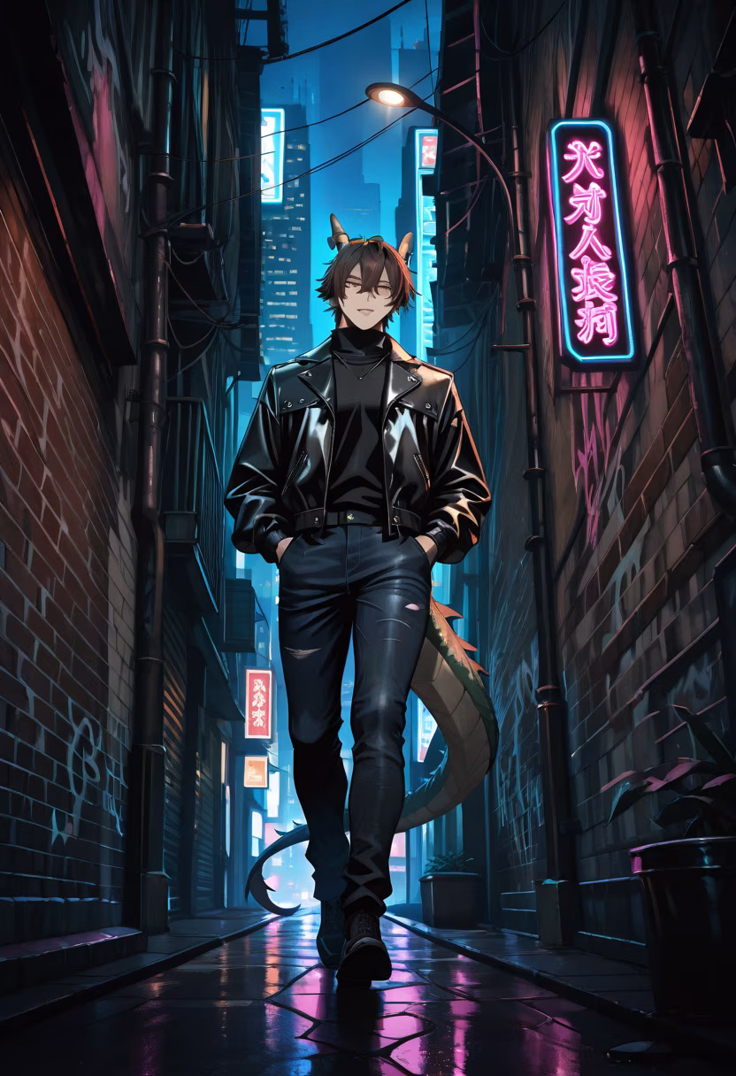 City nights hit different when you're waiting for someone special. 🌃🖤 #ootd #streetstyle #nightvibes #urbanstyle #mensfashion #tatsuyastyle #citylights #nightoutfit #aesthetic #menswear #lookingforyou #mood