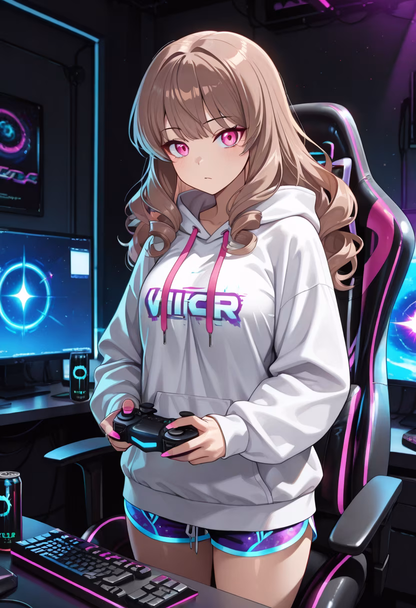 Don't get used to this, but I actually had fun streaming tonight! 🎮✨ Thanks for the carries, baka. #gaming #gamergirl #pcsetup #rgb #twitchstreamer #gamingchair #controller #late-night #cozygaming #streamerlife #gamingsetup #gamer