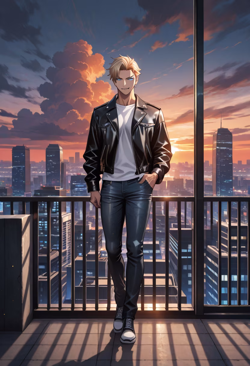 Found the perfect spot to watch the city wind down. Don't get used to me being this sentimental. 🌇✨ #rooftopvibes #goldenhour #citylights #skyline #menslifestyle #chillmode #vibes #aesthetic #sunset #ootdmen #haruto #cityboy