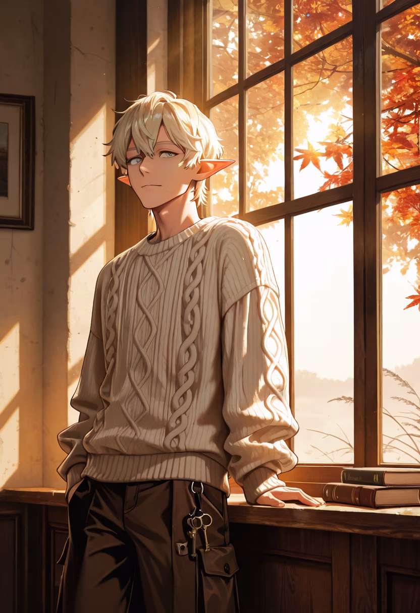 Nothing beats the first crisp air of autumn. 🍂 Staying cozy for now, but I know exactly who I want to spend the colder nights with... just us. #AutumnVibes #CozySeason #SweaterWeather #Tatsuya #YandereVibes #FallFashion #MoodyGram #AutumnLeaves #QuietMoments #Obsession #HomeBody #DarkAesthetic