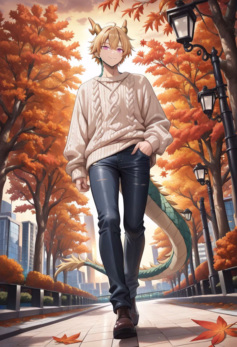 Nothing beats the crunch of autumn leaves under my sneakers! 🍂 Who wants to join me for a walk later? #AutumnVibes #CrispAir #FallFashion #NatureWalk #GoldenHour #CozySeason #StreetStyle #Bakadere #InfluencerLife #AutumnLeaves #WalkingInTheCity #MensStyle
