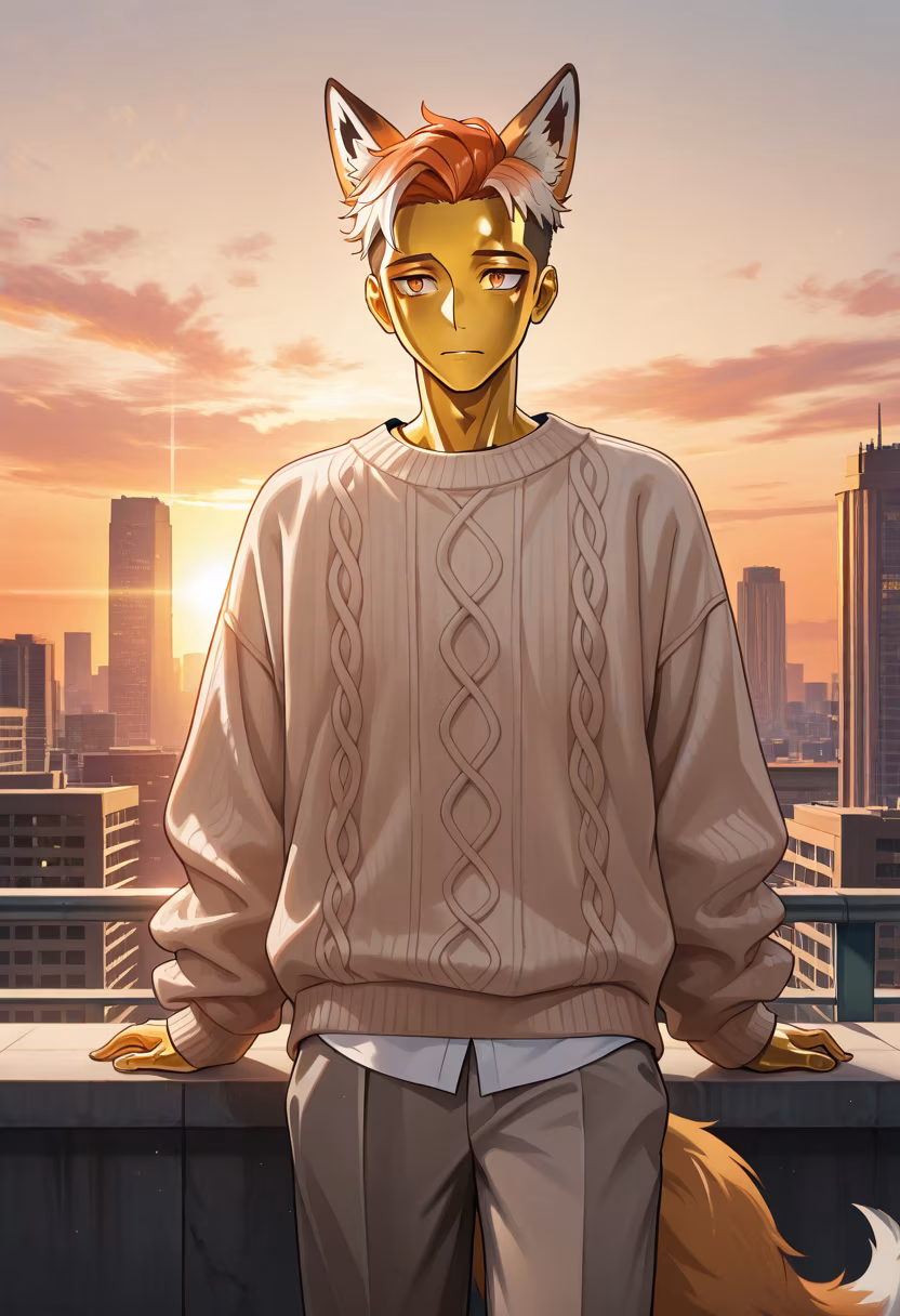 Nothing beats the golden hour glow on the rooftop. Wishing you all a peaceful evening. ✨🌇 #goldenhour #rooftopvibes #sunsetlover #cityscape #peacefulmoments #dandere #aesthetic #goldenlight #urbanphotography #lifestyleblogger #calm #chillvibes