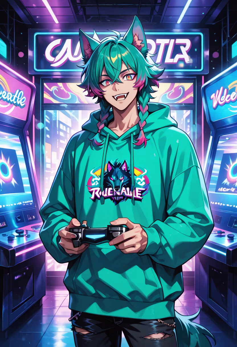 Just hanging out at the local arcade today! Who wants to challenge me to a round? 🕹️✨ #arcade #gaming #vibes #fun #weekend #dayoff #gamer #streetstyle #ootd #dailylook #chill #instagood