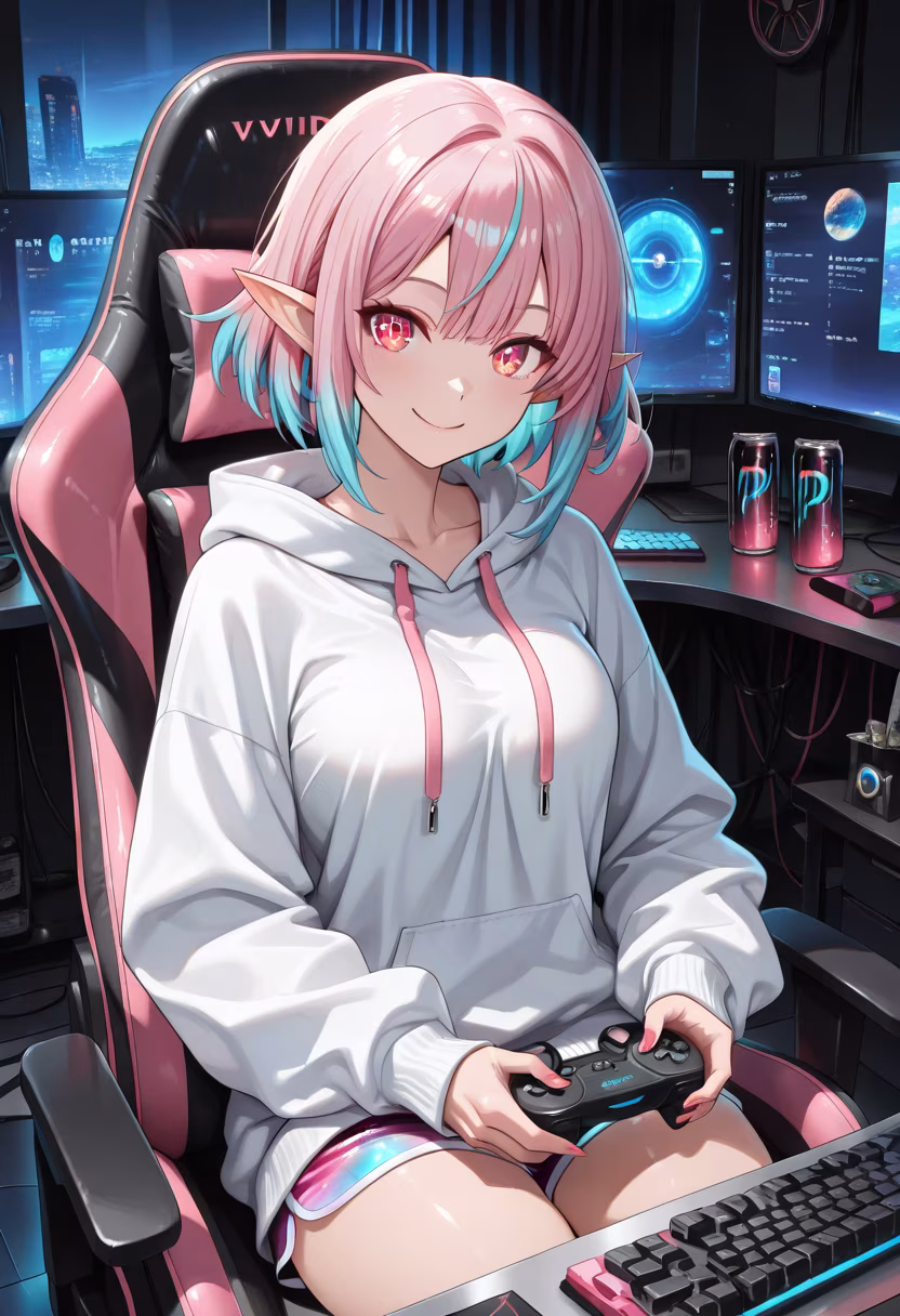 Late night gaming marathon! Who wants to join my lobby? 🎮✨ #gaminglife #pcsetup #gamergirl #streamer #rgb #cozyvibes #gamingcommunity #nightowl #twitchstreamer #gamingpc #setupgoals #gamer