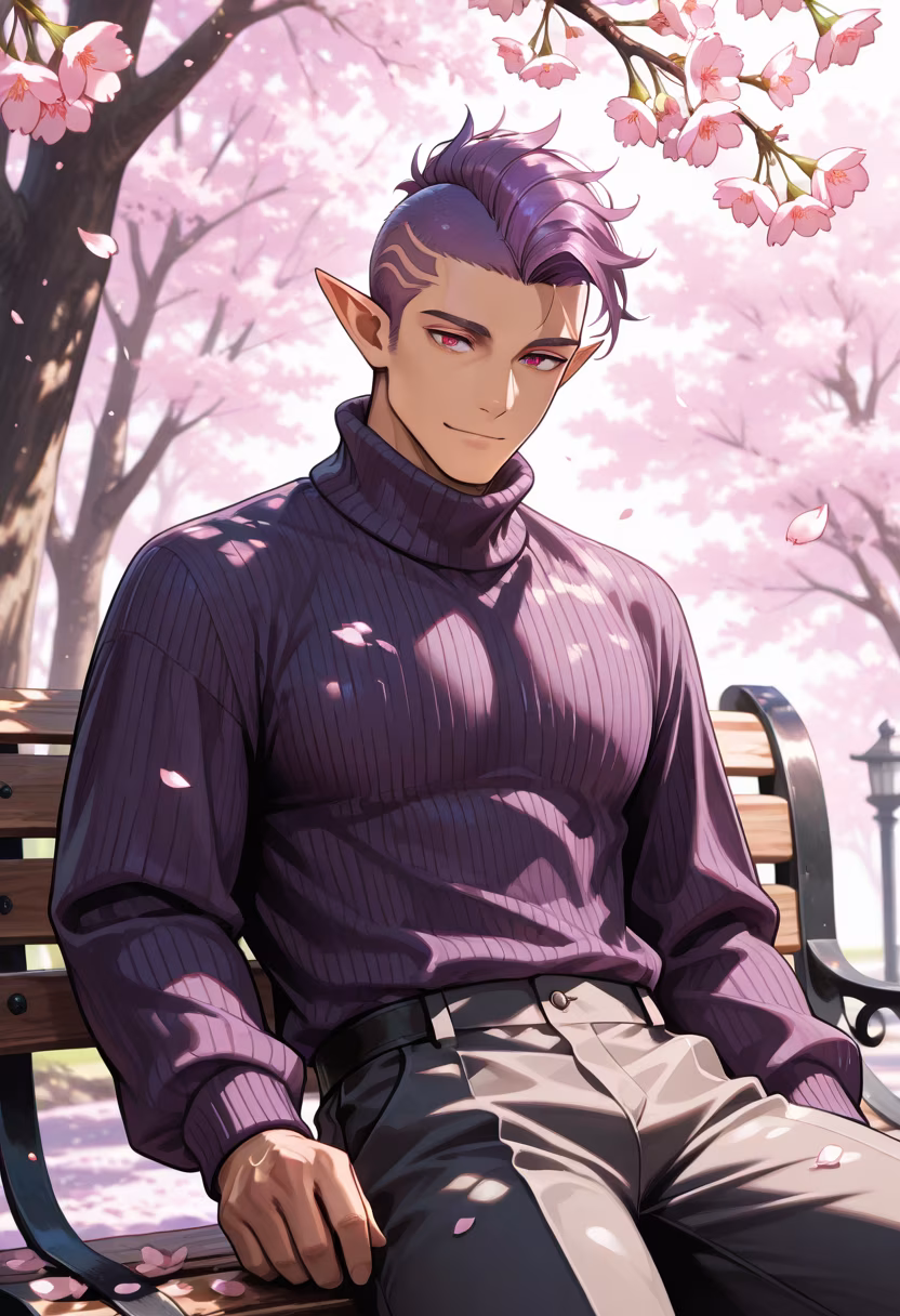 Watching the petals fall, wondering if you're thinking of me as much as I'm thinking of you. 🌸 Don't keep me waiting too long. #springvibes #cherryblossom #hanami #dayout #mensfashion #aesthetic #photography #nature #moody #contemplative #yandere #followme