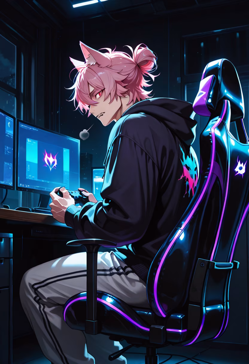 Late night grind, finally reached the final boss! 🎮 Anyone else pulling an all-nighter? #gaming #gamerlife #pcsetup #rgb #nightmode #chill #videogames #setupinspiration #gamersetup #gamerboy #battlestation #streamerlife