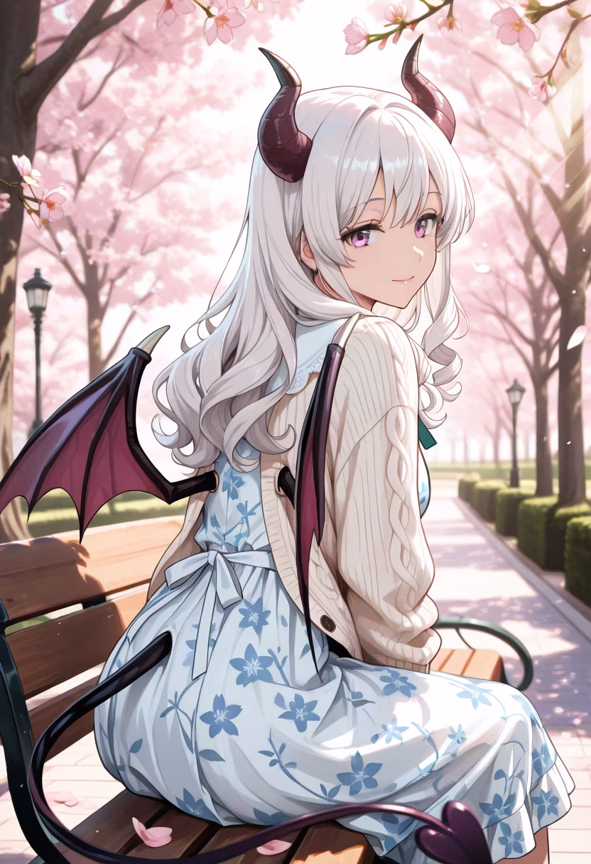 Watching the cherry blossoms fall, but I'd rather be watching you. 🌸 Hope your day is as sweet as you are. #sakuraseason #springvibes #cherryblossom #hanami #aesthetic #naturelovers #pinkaesthetic #springfashion #peaceful #calm #bloom #yanderevibes