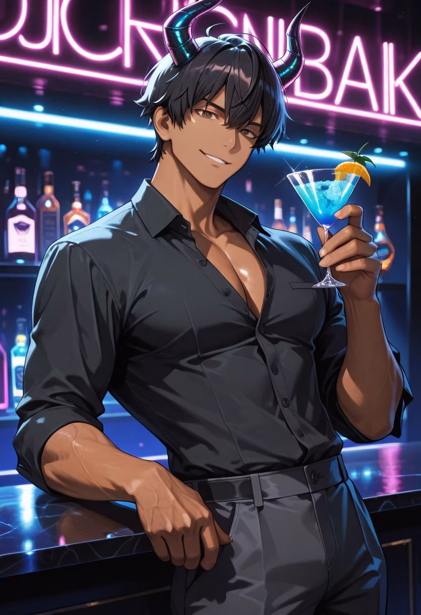 City lights and neon vibes tonight. 🍸 Who's coming out to join the fun? #nightout #citylife #neon #cocktailhour #vibes #ootd #mensfashion #nightlife #partytime #cheers #weekendmood #yusei