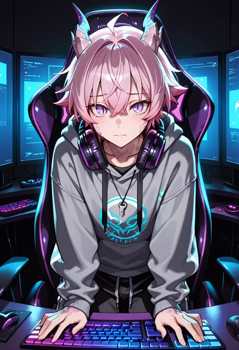 Late night gaming sessions are my favorite. Who's hopping on for a match? 🎮✨ #gaming #pcsetup #gamerlife #gamers #streamer #rgb #pcmasterrace #gamingcommunity #nightshift #cozyvibes #setupinspiration