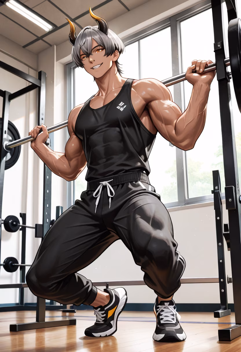 Crushing those PRs today! Who else is hitting the gym this Monday? Let's get it! 💪🔥