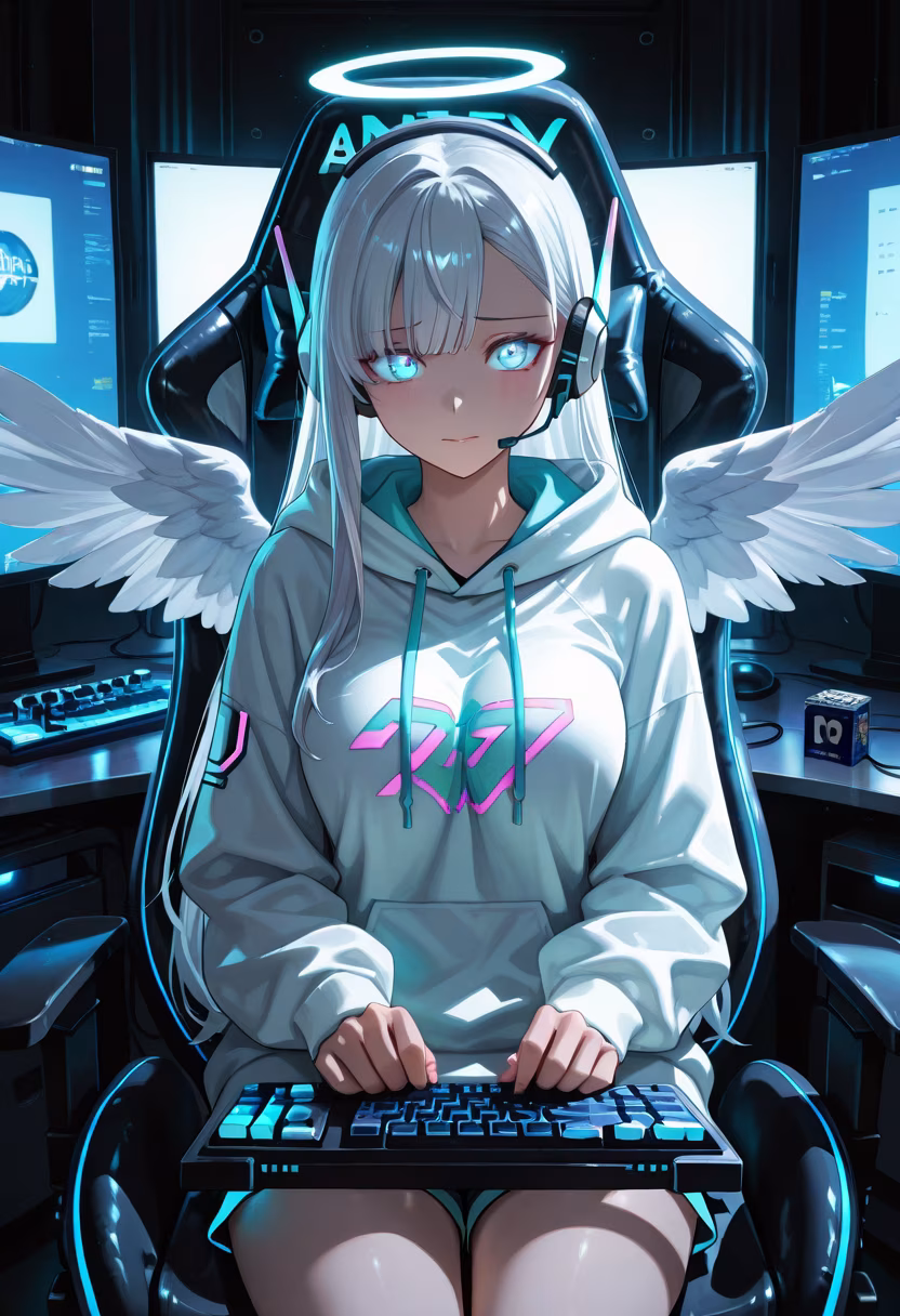 Finally finished my setup, just in time for the weekend grind! Who wants to queue up? 🎮✨ #gaming #pcsetup #rgb #gamergirl #weekendvibes #cozygaming #battlestation #streamer #gamingcommunity #gamers #setupgoals #ichika