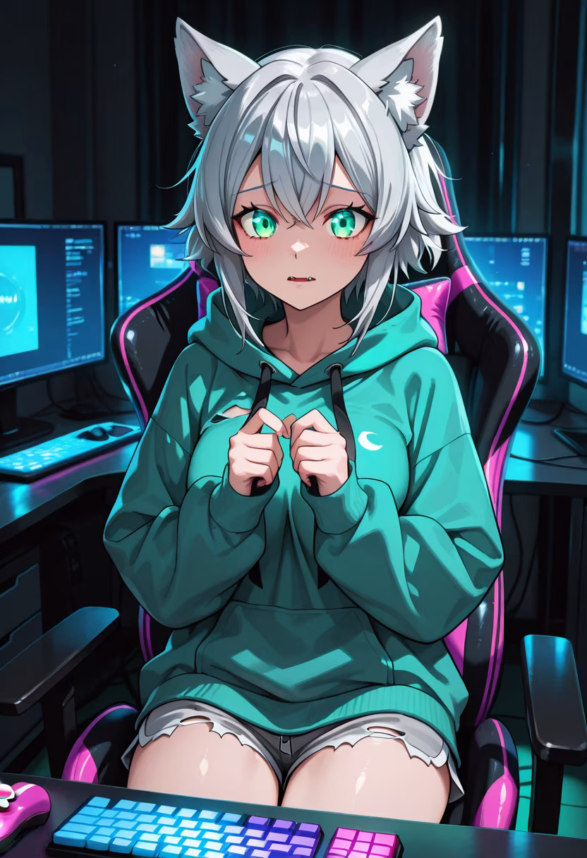 Finally finished my setup, time to get lost in some games tonight. Who wants to join me? 🎮✨ #gaming #pcsetup #rgb #gamergirl #cozyvibes #nightowl #chill #gamingcommunity #setupinspiration #playtime