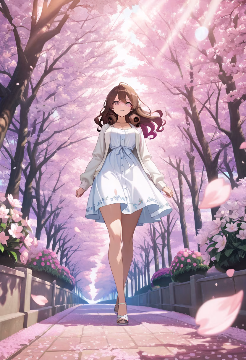 Finally got to see the cherry blossoms before they're all gone! Don't look at me like that, it's not like I specifically planned this outfit for the photos... πΈβ¨ #springvibes #cherryblossom #sakura #hanami #aesthetic #tsundere #springfashion #naturelover #sunnyday #blossomwatch #picnicday