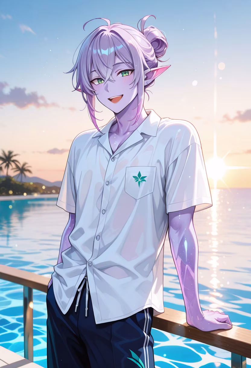 Nothing beats the summer heat like a quick dip! Who wants to join? ☀️🌊 #summer #beachday #summervibes #vacationmode #poolside #aesthetic #sunshine #chilling #mensfashion #lifestyle #goodtimes #influencer