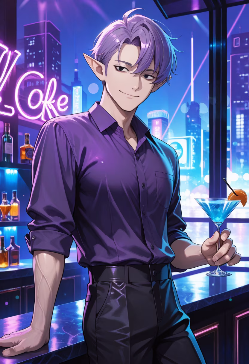 City lights and neon vibes tonight. Who’s joining me for a drink? 🍸✨ #nightout #citylife #neonlights #vibes #cocktails #mensfashion #nightclub #weekendmood #cheers #lifestyle #naokistyle #partyhard