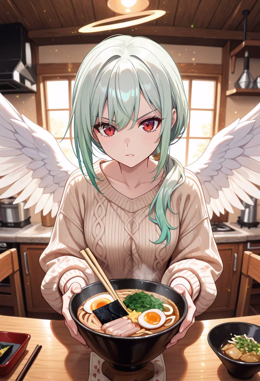 I guess I don't mind sharing my secret recipe, but don't think this means I like you or anything! Baka. 🍜✨ #cookingwithkaede #ramenlover #homemade #tsunderemode #foodiegram #aesthetic #kitchenvibes #yummy #dinnerprep #chefkaede #dontgetexcited
