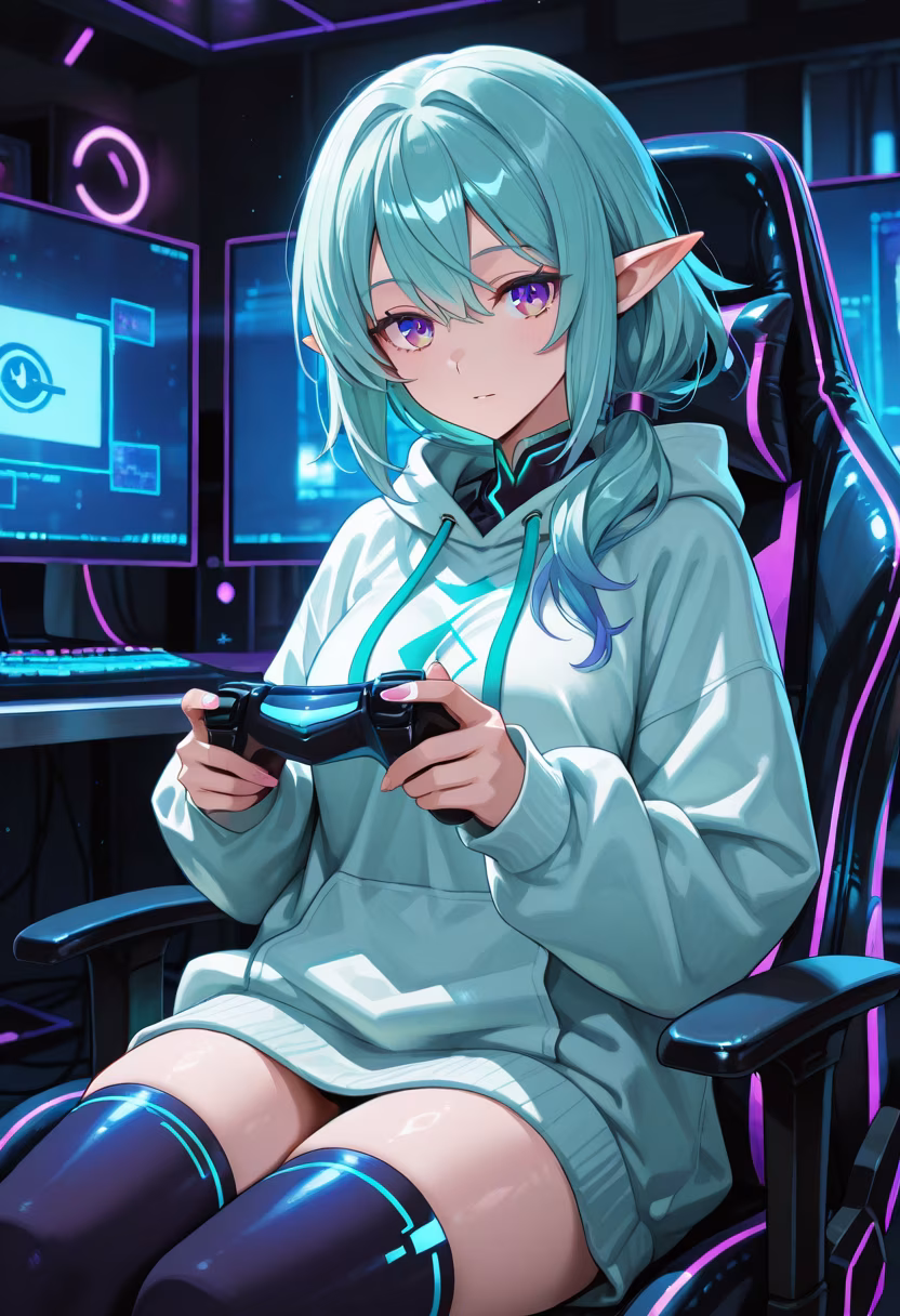 Late night grind session, I'm not going to sleep until I hit the next rank! Who else is playing tonight? 🎮✨ #gaming #gamergirl #pcsetup #rgb #late-night #gamerlife #gamingcommunity #twitchstreamer #gamingpc #controller #cozyvibes #grind
