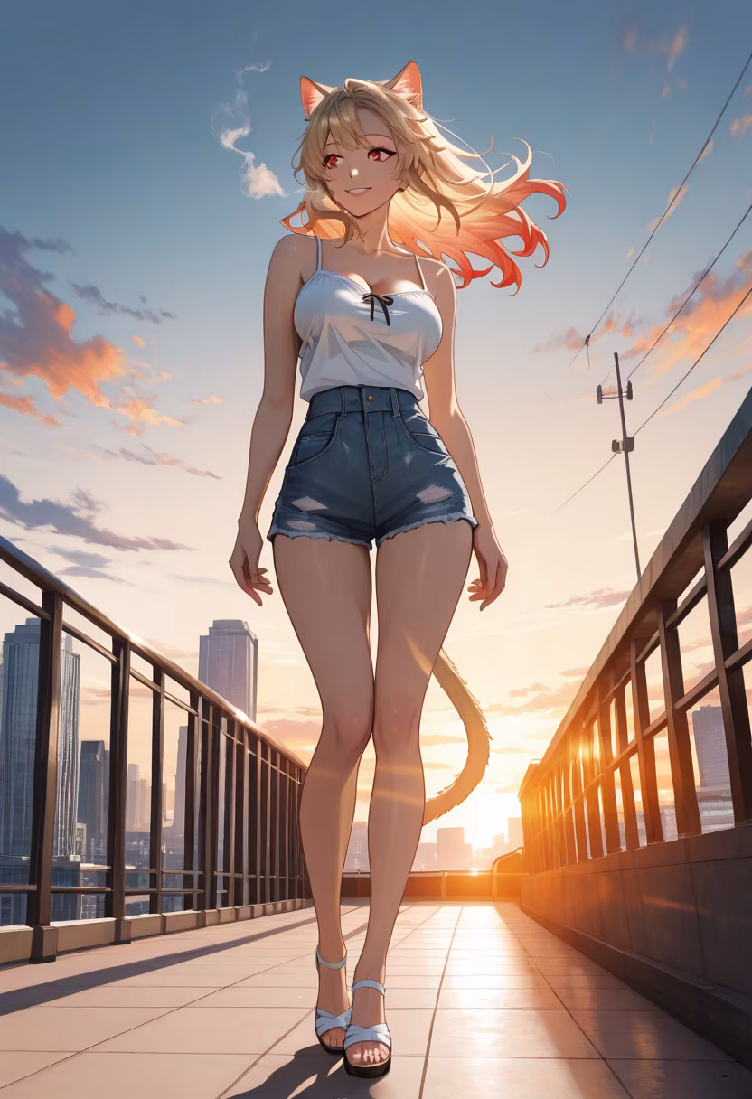 Golden hour glow is just built different tonight! ✨ Who else loves chasing the sunset? #goldenhour #aesthetic #vibes #sunsetlover #cityviews #rooftop #goldenhourlight #goldenhourvibes #influencerstyle #ootd #mood #goldenlight