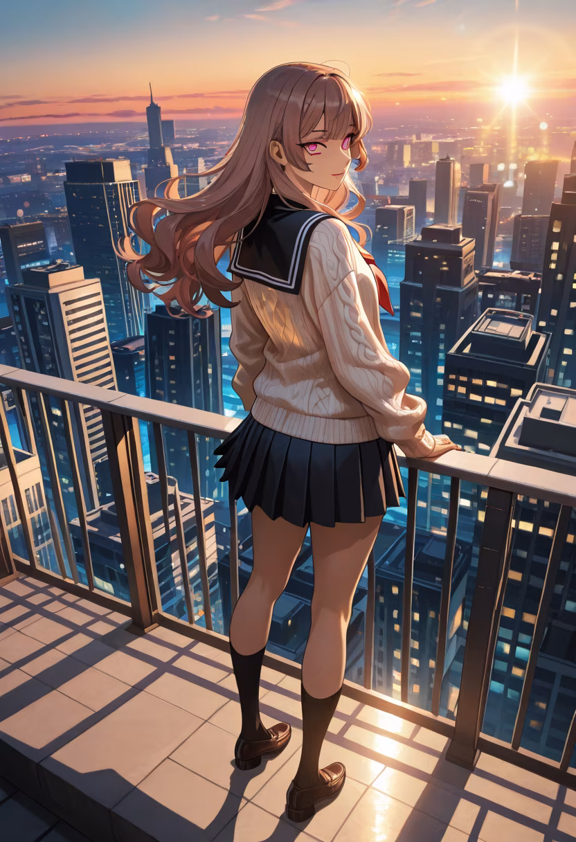 Caught the perfect golden hour glow today. Don't stare too long, it's rude! 🌅✨ #goldenhour #aesthetic #rooftop #vibes #sunsetlover #cityscape #goldenlight #moodygrams #fashiondiaries #meitime #sunsetphotography #goldenhourphotography
