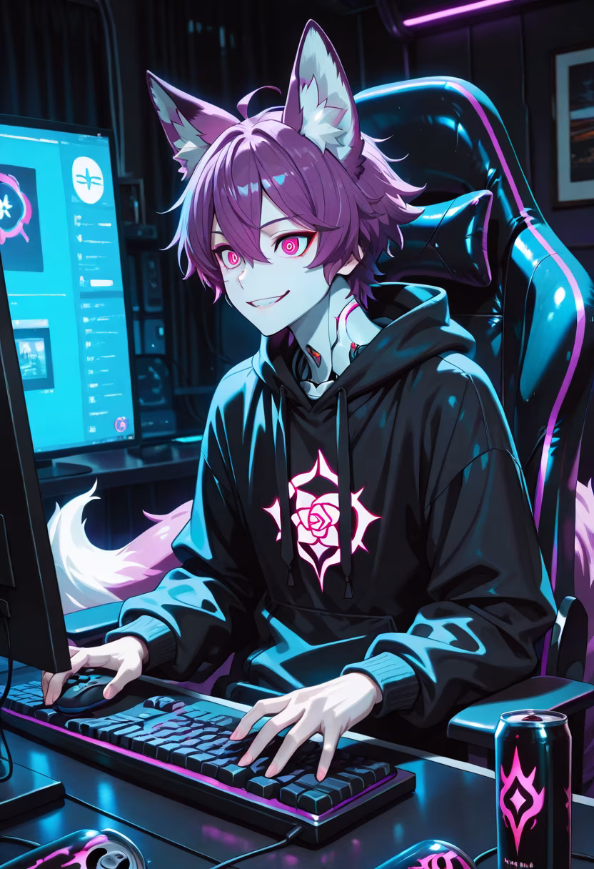 Late night grind session! 🎮 Who else is staying up to climb the ranks tonight? Let me know what you're playing. #gaming #gamerlife #pcsetup #rgb #late-night #gamer #streamer #setupinspiration #gamingcommunity #consolegamer #controller #vibes