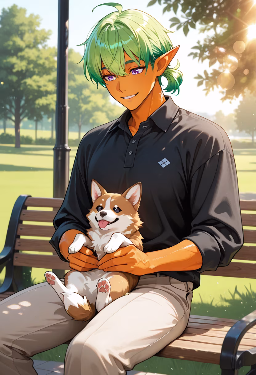 Finally got this little guy to stop zooming around for five seconds! 🐾 Who else is obsessed with their pet? #dogdad #puppylove #weekendvibes #parkday #dogsofinstagram #goldenretriever #sunshine #happydays #bestfriend #doglover #outdoors #weekendmood
