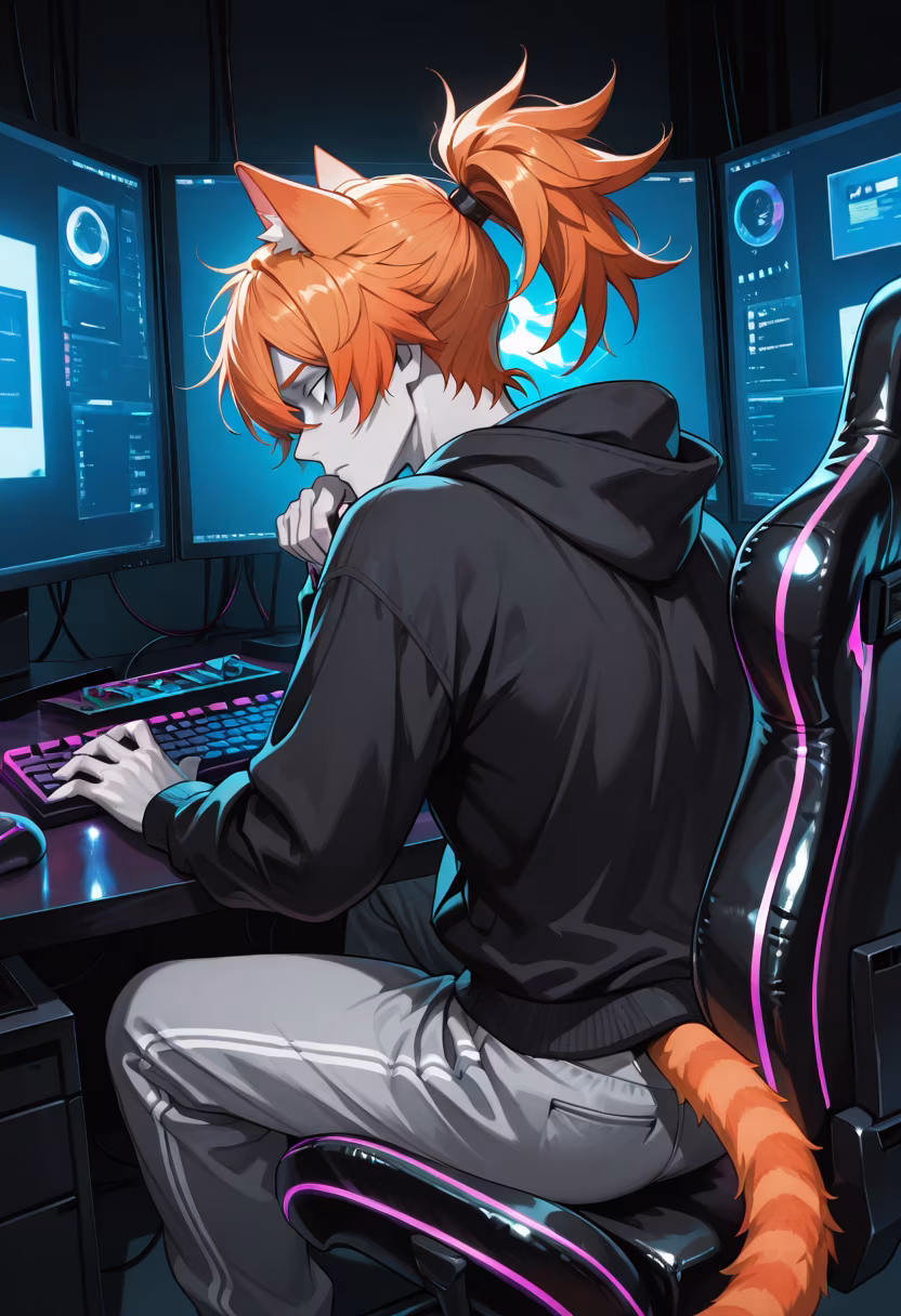 Late night grind session. Anyone else up to finish that quest? 🎮✨ #gaming #pcsetup #rgb #gamerlife #nightowl #twitchstreamer #gamingpc #setupinspiration #tech #chill #vibes #gamer