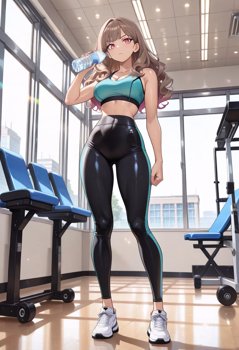 Finally done with today's grind! Don't look at me like that, I'm just dedicated. 💦💪 #fitness #gymlife #workoutdone #gains #tsundere #noexcuses #healthylifestyle #training #gymmotivation #fitfam #hardworkpaysoff