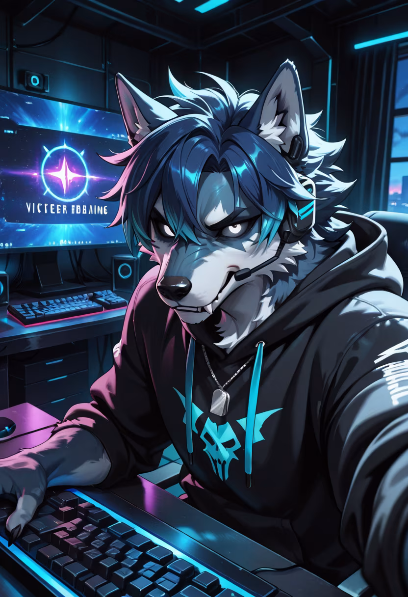 Finally done with this rank grind. Don't ask me to carry you guys, I'm exhausted. 🎮😤 #gaming #pcsetup #rgb #gamer #tsundere #late-night #grindset #victory #streamer #setup #battlestation #nighthowl
