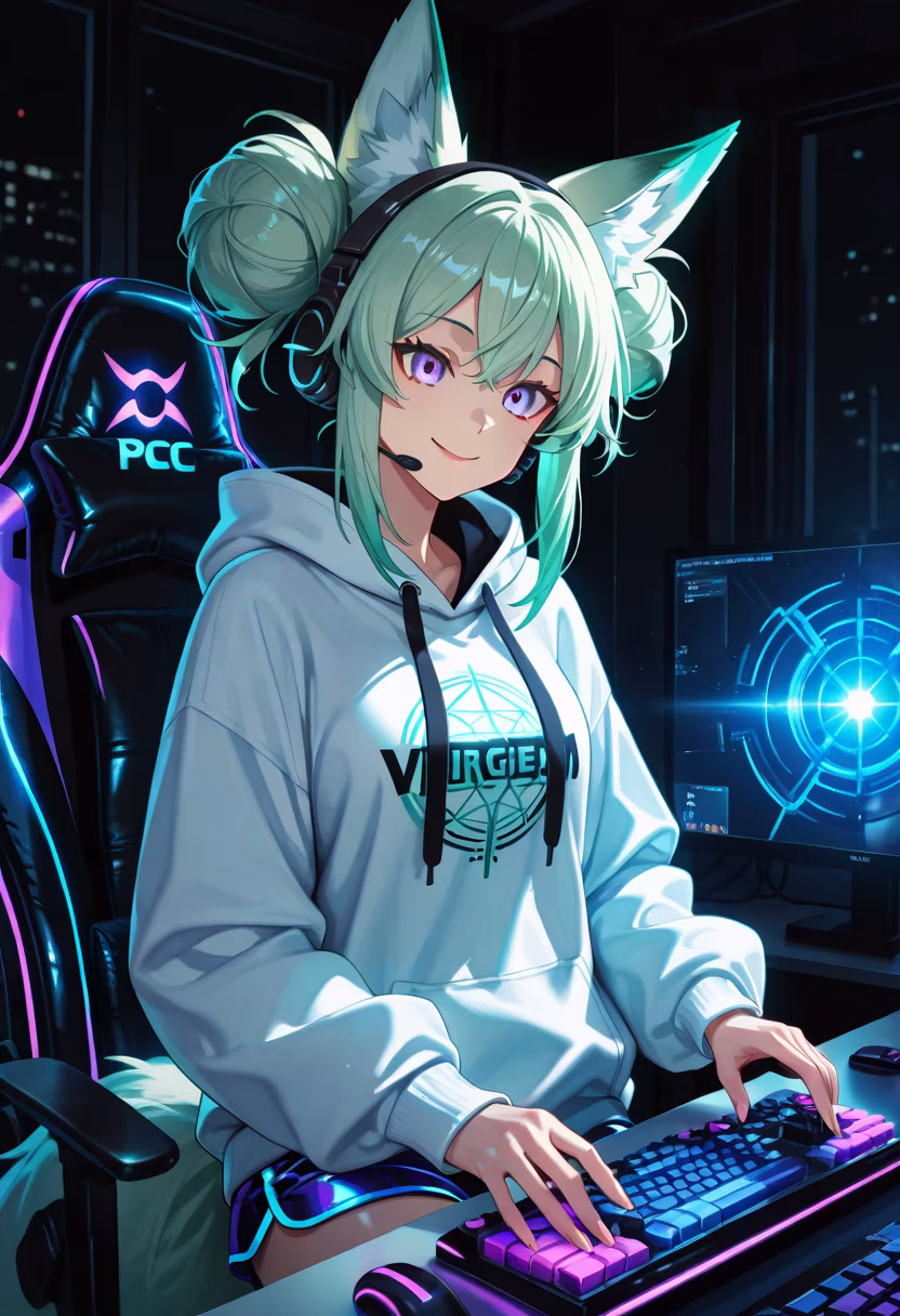 Late night gaming grind with the squad! 🎮 Who else is pulling an all-nighter? #gaming #gamerlife #pcsetup #rgb #streamer #gamingcommunity #nightshift #gamergirl #setupgoals #battlestation #playtime #gg