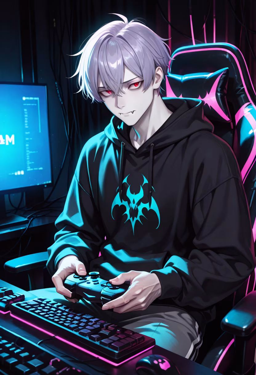 Late night grind, finally climbing the ranks! Who else is gaming tonight? 🎮✨ #gaminglife #pcsetup #gamingsetup #nightowl #gamerguy #twitchstreamer #rgb #pcmasterrace #climbingranks #controllerlife #cyberpunkvibes #gamerlifestyle